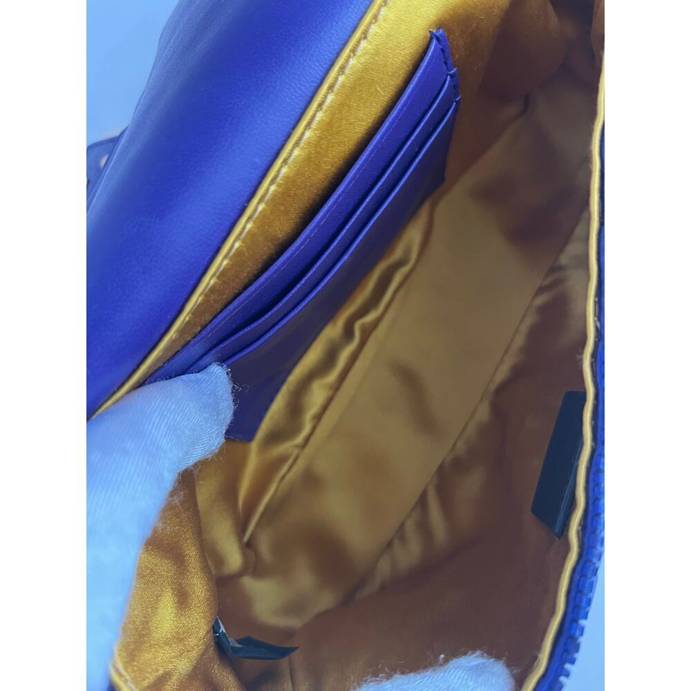 Fendi baguette mini purple sequin gold hardware shoulder bag - Picture 6 of 8